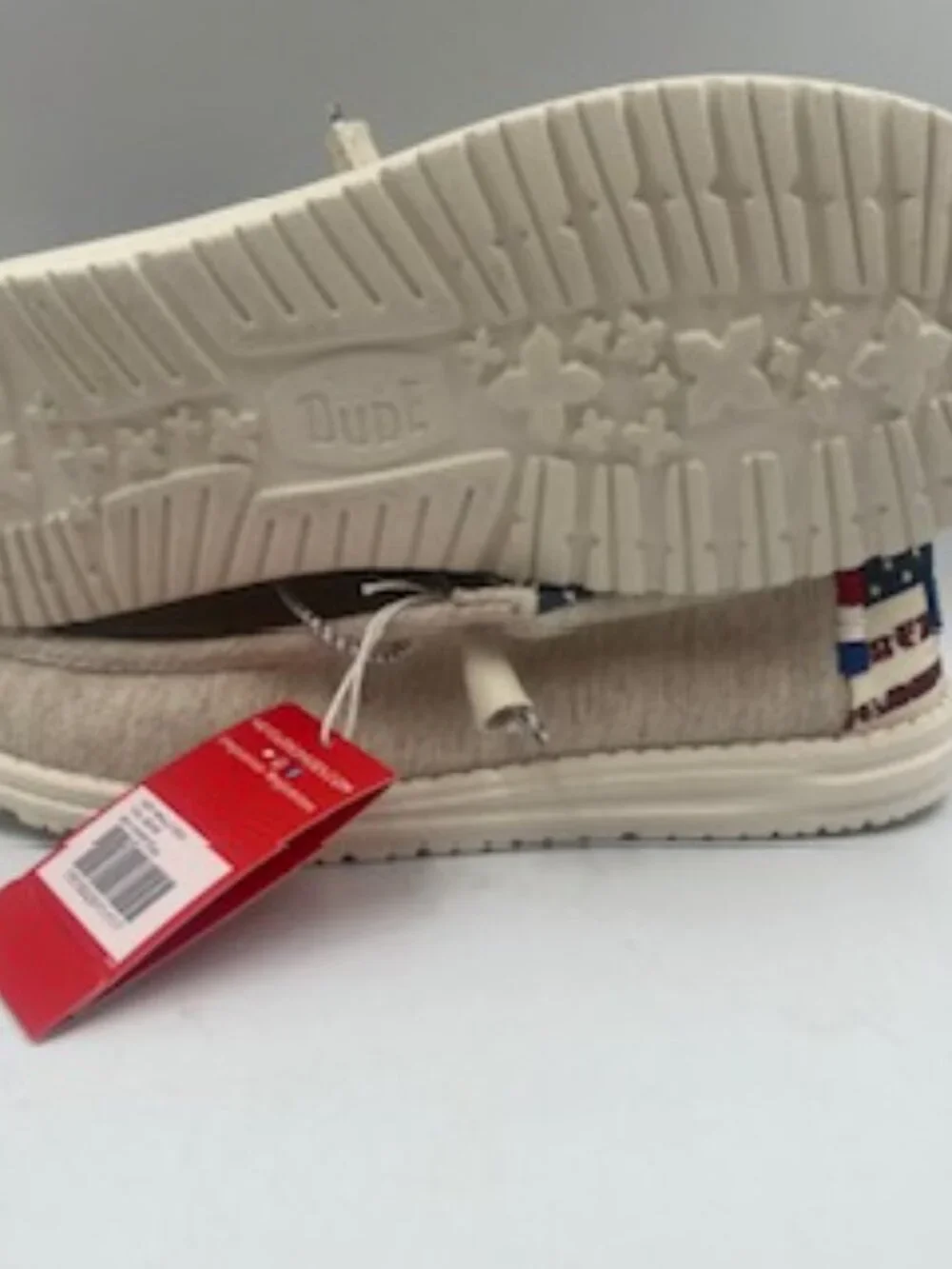 NEW Hey Dude Wally Patriotic Unisex Slip on Shoes Men 9 Women’s 11 NWT - Picture 8 of 12